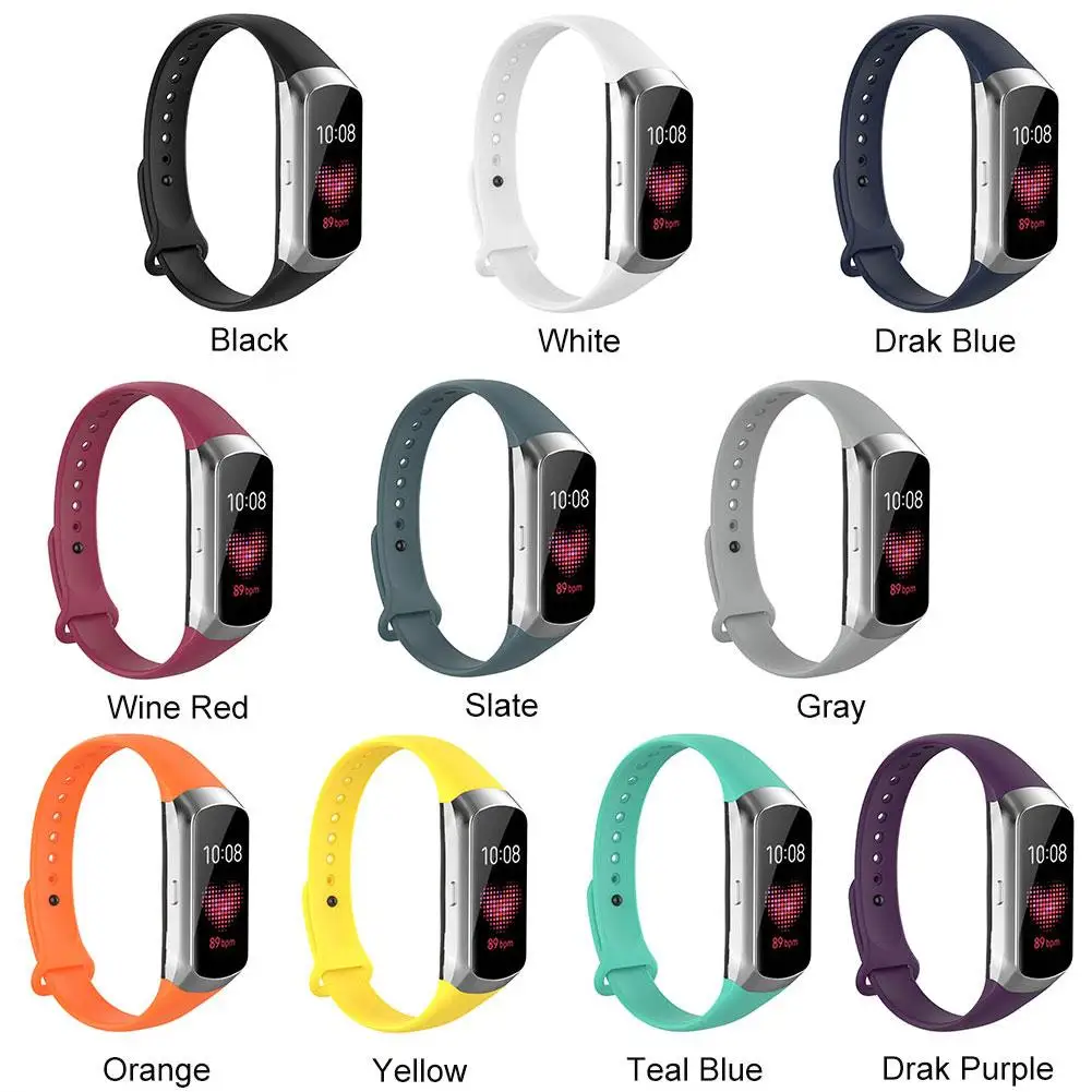 Сменный ремешок для браслета для samsung Galaxy Fit SM-R370 многоцветные силиконовые ремешки для часов