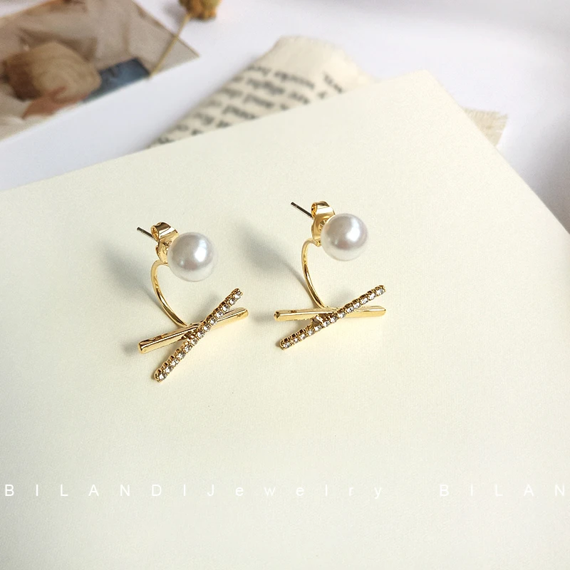 S925 модные ювелирные изделия серьги творческие Два ношения высокое качество