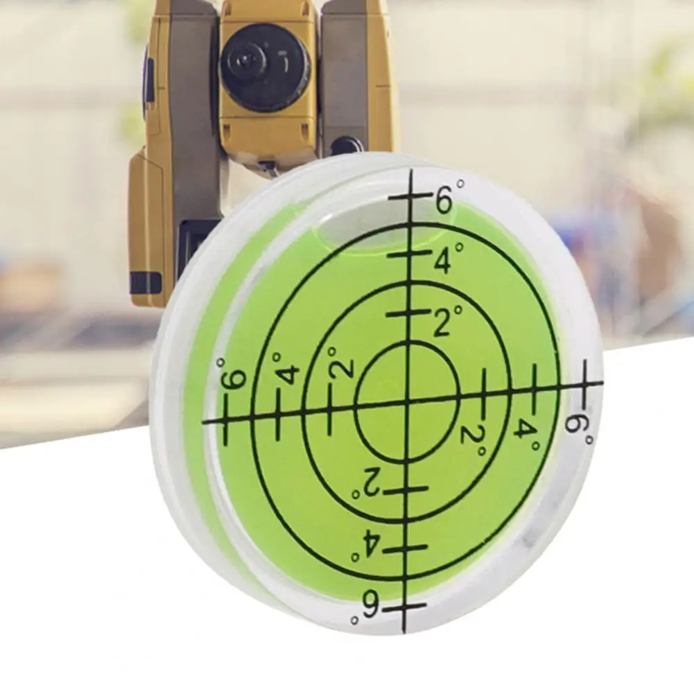 

5Pcs Acrylic Round Bubble Spirit Level with Scale Universal Bullseye Level Measuring Instrument Supply Measurement Tool