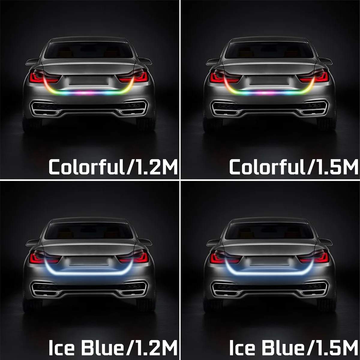 5 режимов Автомобильный задний багажник светильник s многоцветный RGB короб