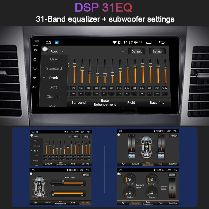Автомагнитола Android 10 0 Восьмиядерный 4/64 ГБ навигация автомобильный