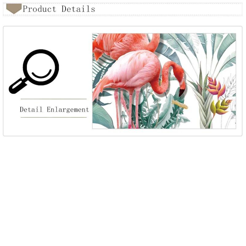 Креативные настенные наклейки с птицами и фламинго DIY большие художественные