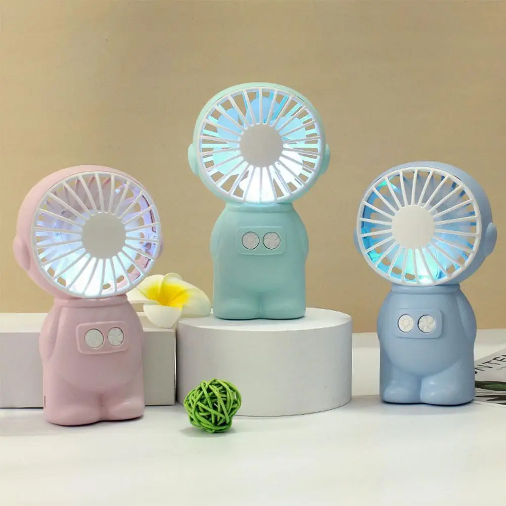 

Mini Handheld USB Electric Fan Portable Portable Fan Desktop Fan Wind Light With Large Night Q0Z8