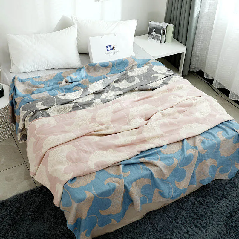 Осеннее тонкое одеяло для кровати 4-слойное Марлевое дивана покрывало