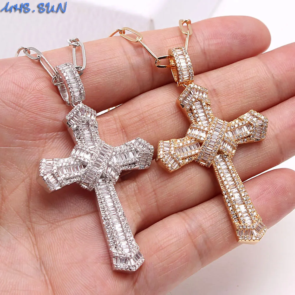 Роскошное ожерелье MHS.SUN с подвеской в виде креста модное цепочкой