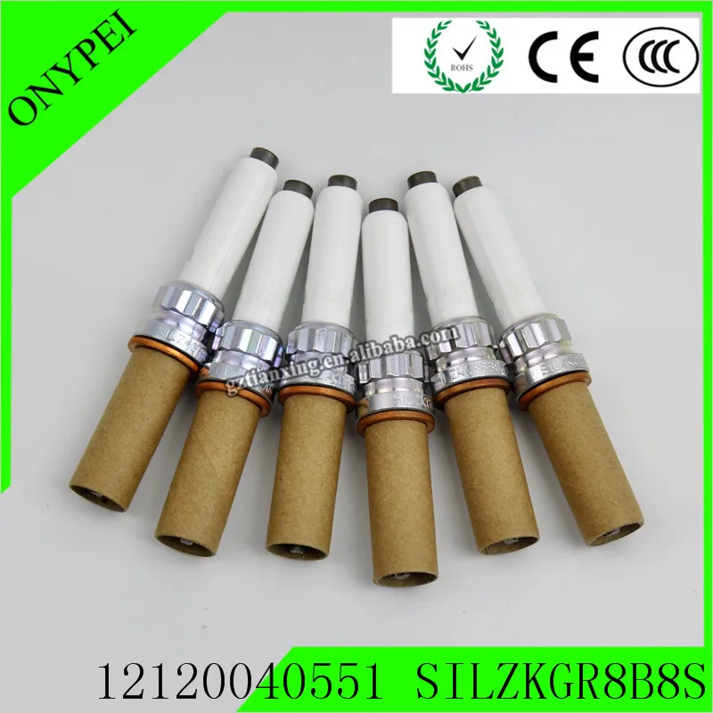 6 шт./лот 12120040551 SILZKGR8B8S иридиевая Свеча зажигания для BMW 230i 320i 330i 340i 530i 12120041666|Свечи и