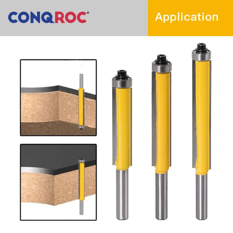 Комплект из 3 деталей Удлиненные Прямые фрезы с лезвиями для обрезки подшипников