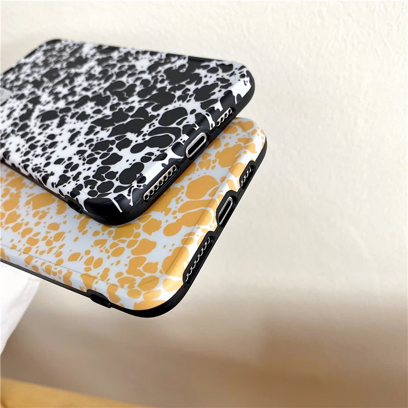 

Art Painting Phone Case For iphone 12 11Pro Max 7 8 plus X XR Xs MAX SE2020 Fashion Soft Silicone Matte Shockproof Cover