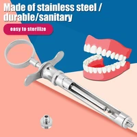 1pcs dental syringe stainless steel anesthetic aspirating syringe professional dentist surgical dental care instruments 1 8ml