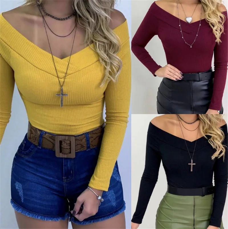 Женское облегающее трико с длинным рукавом однотонные Топы комбинезон