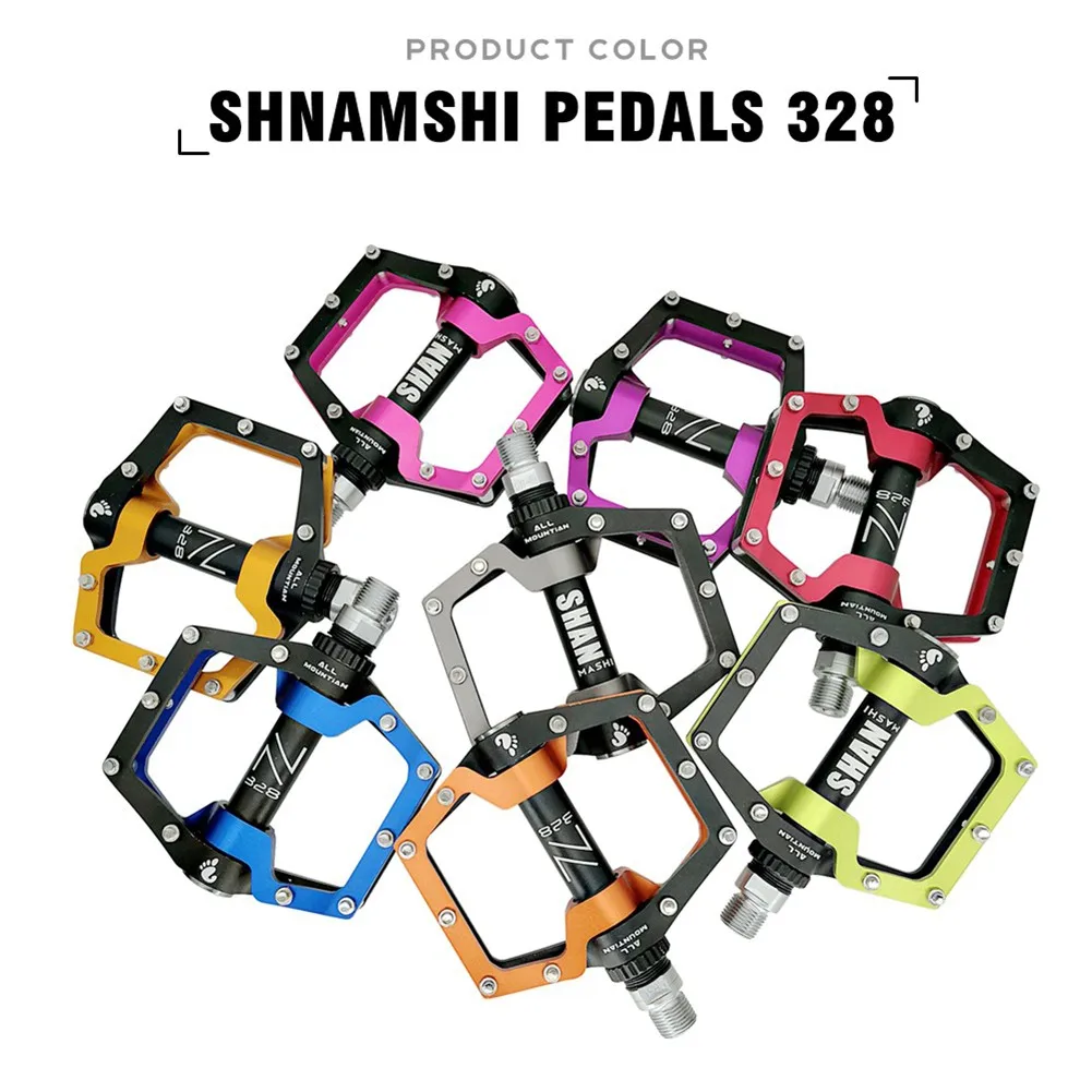 

Cycing 3 Bearings Road MTB Bike XC Bicycle Pedal Aluminum Flat Cycling Pedals Alloy Flat Cycling Pedals Bicycle Accessories