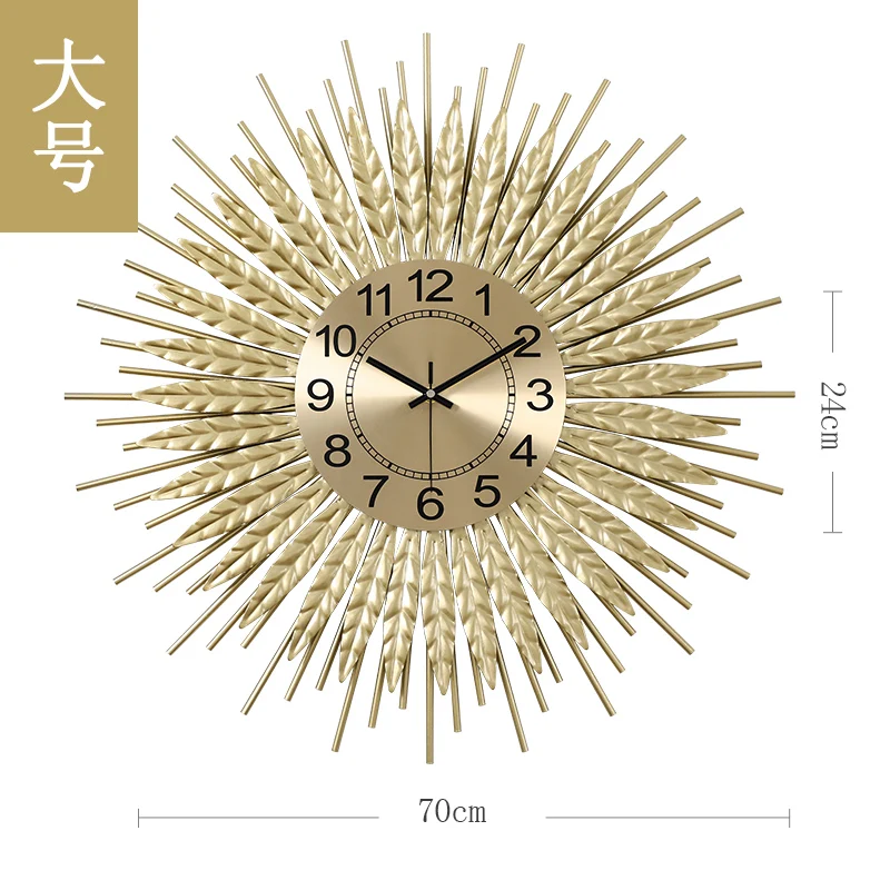 

Nordic Creative Wall Clock Modern Design Iron Simple Art Luxury Wall Clock Silent Living Room Reloj De Pared Home Decor DG50WC