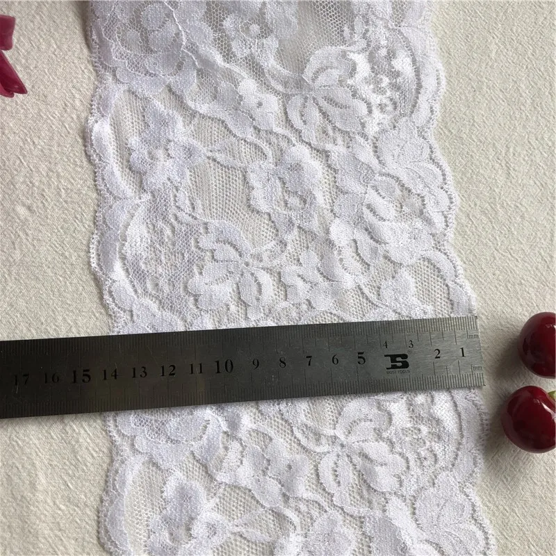14 см E1406 1 Белый bricolage \ coton техники двойного назначения brodé blanc dentelle garnitures перед а-ля