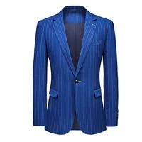 2022 spring autumn blazers men slim fit british plaid formal suit jacket party wedding business casual blazers male