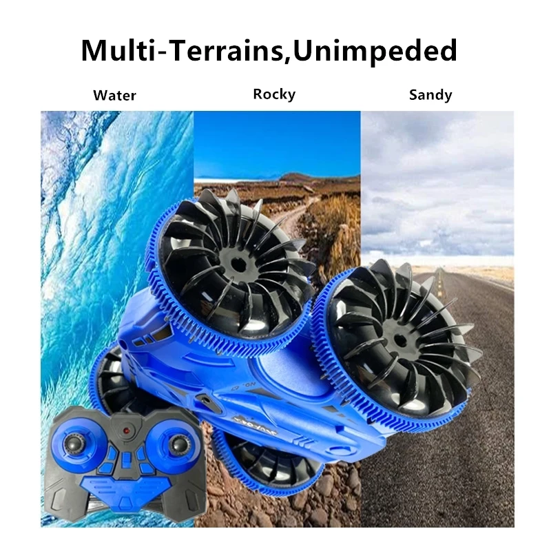 RC амфибия автомобиль 4WD водонепроницаемый 360 градусов флип внедорожный мульти