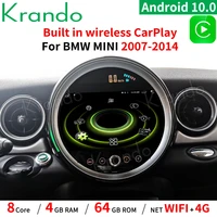 krando 9 android 10 0 4g 64g car radio audio player multimedia gps for bmw mini cooper r56 r60 2007 2014 wireless carplay gps