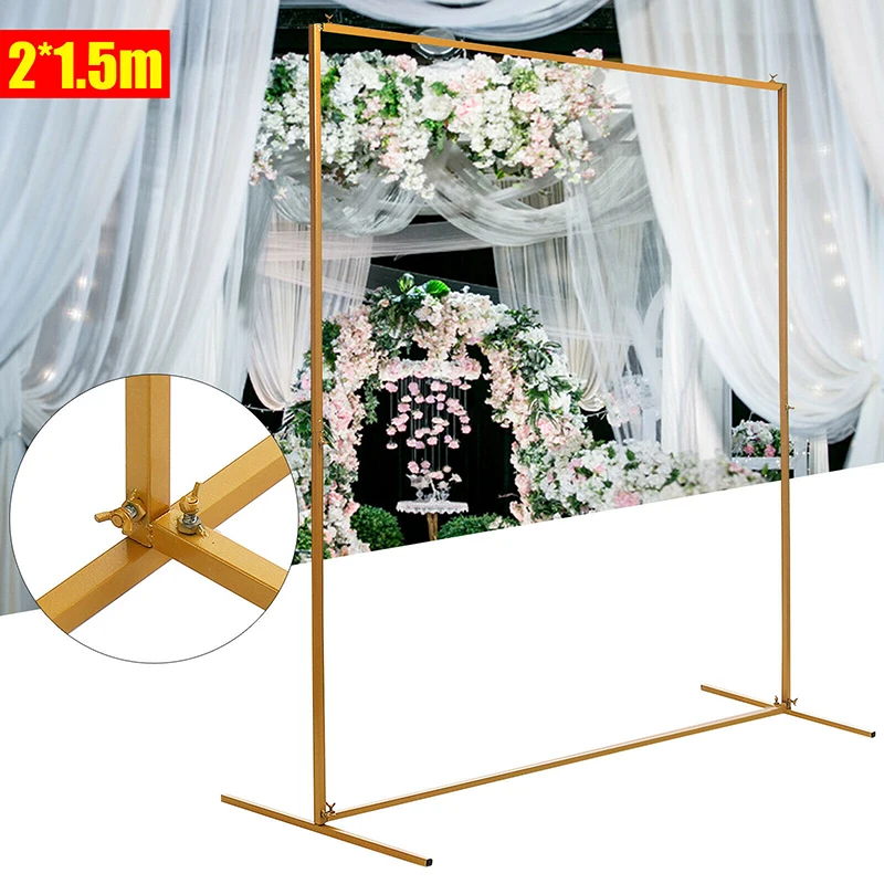 78x59 Inch Wedding Background Arch Frame Iron Flower Balloon Stand Backdrop Venue Decoration
