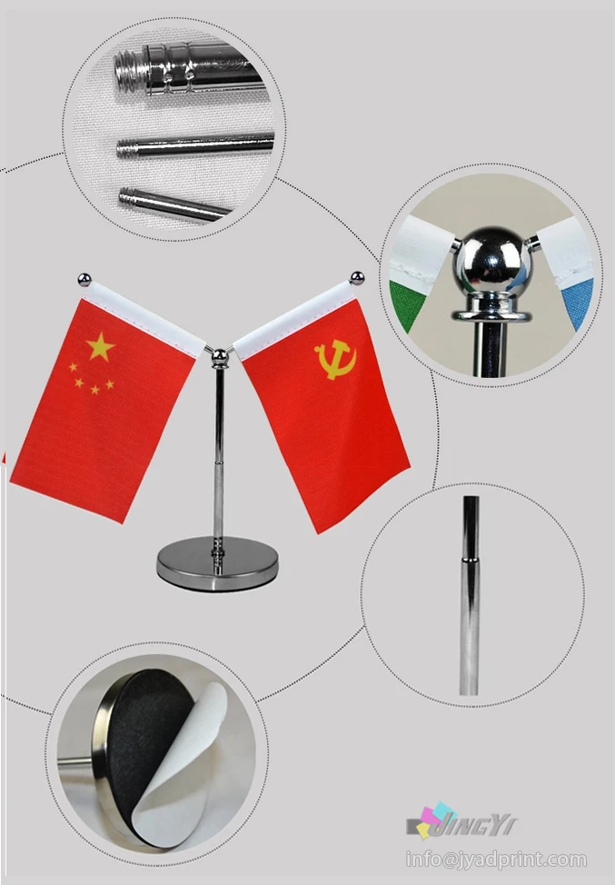 Регулируемый Полюс Y режим качества Мини Автомобильный флаг стенд