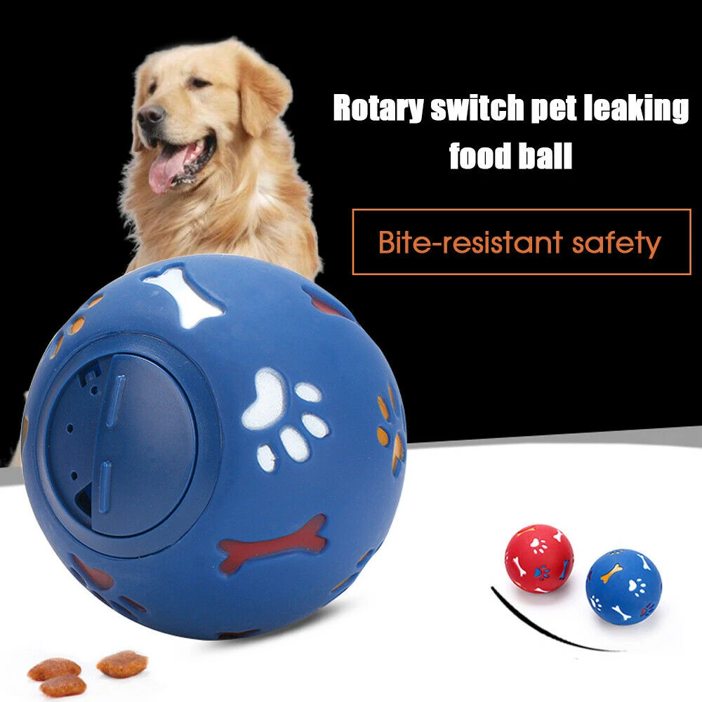 Горячая Распродажа дозатор еды для щенков собак кошек силиконовый мяч