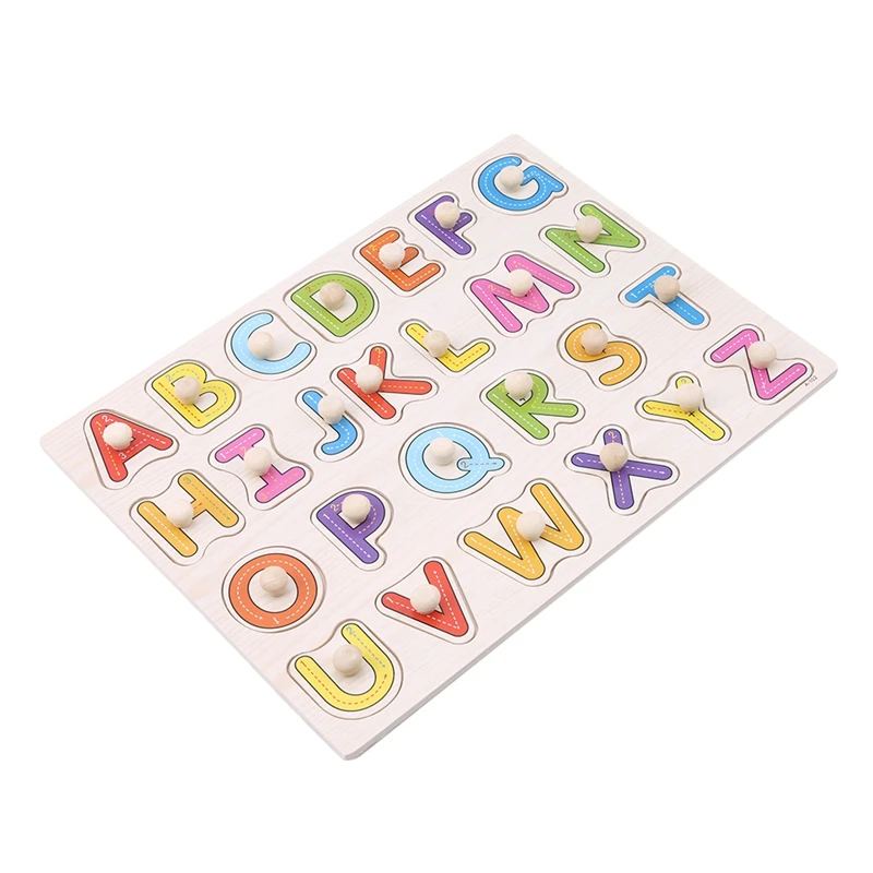 

30 см Детские игрушки Монтессори деревянная головоломка ручной захват доска Развивающие деревянные головоломки для детей мультяшное живот...