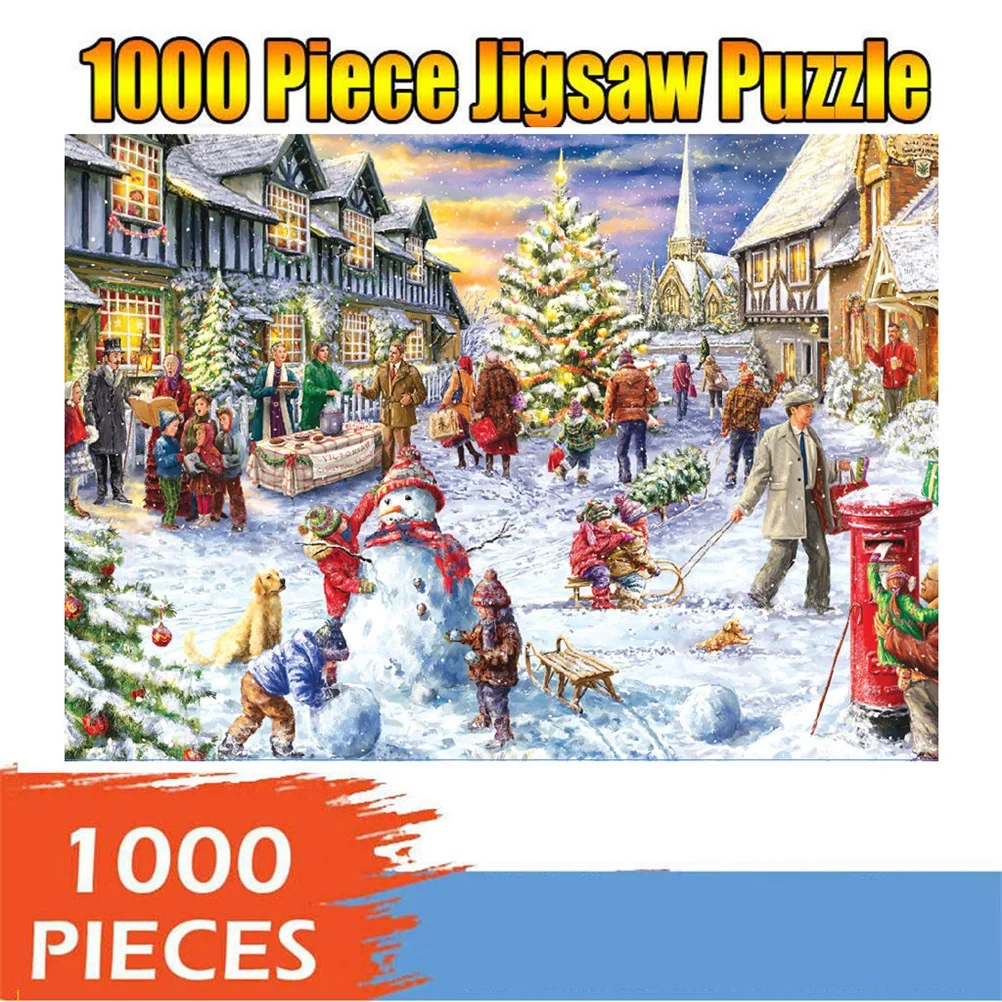 

1000PCS Jigsaw Puzzle for Adults Kids Christmas Puzzle Game Puzzle Toys Home Decor Xmas Gift Decoration