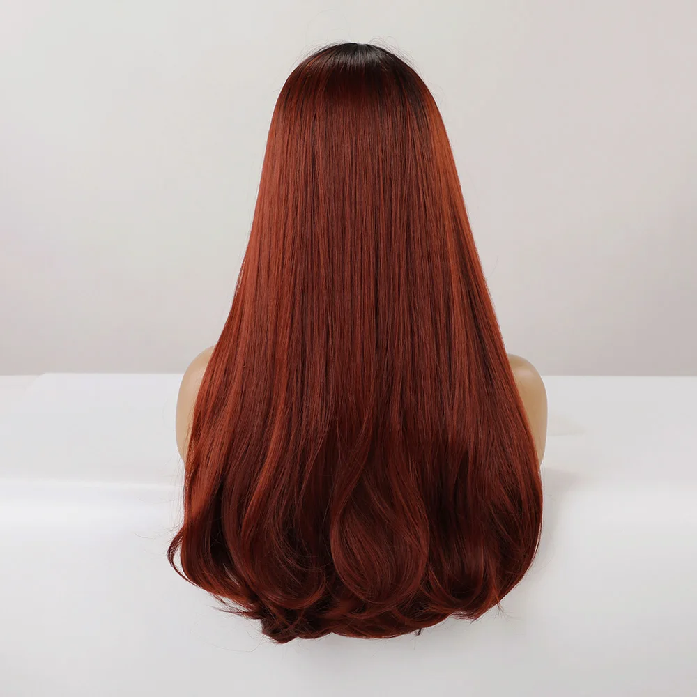 Парик для женщин натуральные длинные прямые синтетические волосы с блондинкой