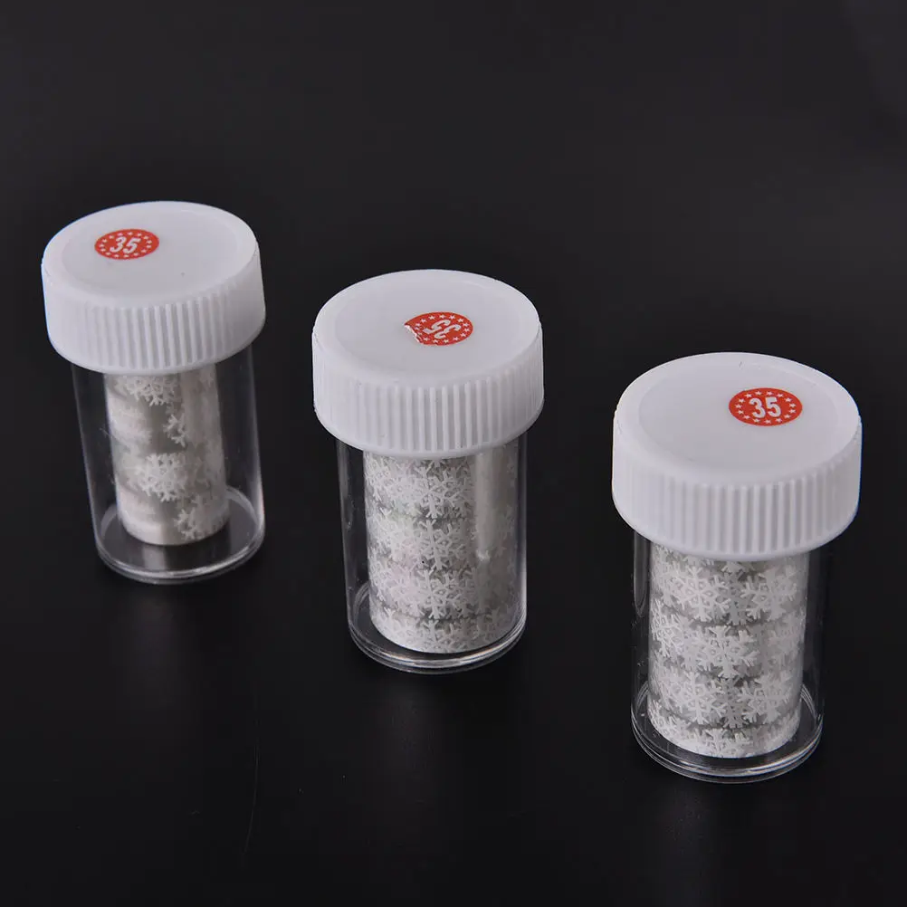 1 шт инструментов для ногтей Наклейка из фольги белый 3D Снежинка Дизайн Рождество