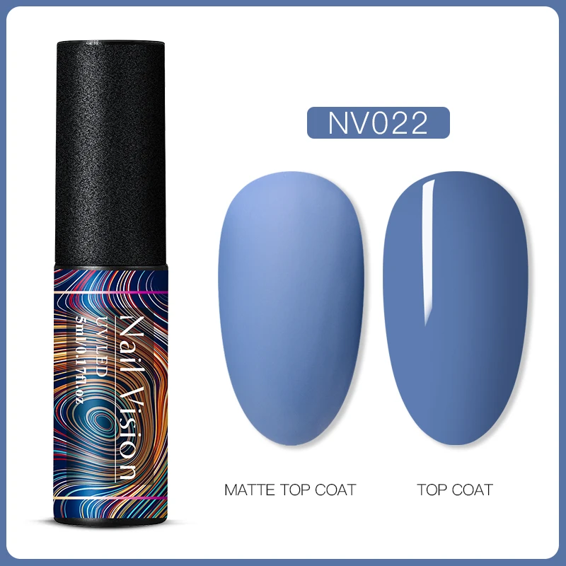 S06617 Nail Vision 60 цветов Матовый УФ-гель для ногтей 5 мл чистый цвет матовое верхнее покрытие Впитывающее полуперманентный Гель-лак для ногтей - Цвет: S06617