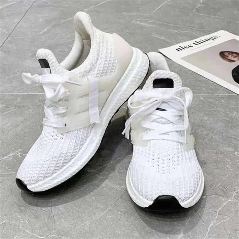 

Large size sports women's shoes 2021 new fashion casual light breathable womens loafers comfortable running platform sneakers