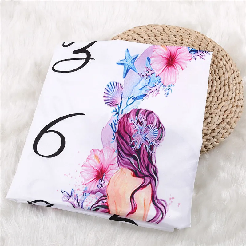 Одеяло для новорожденных простыни с принтом девочек и мальчиков дня рождения