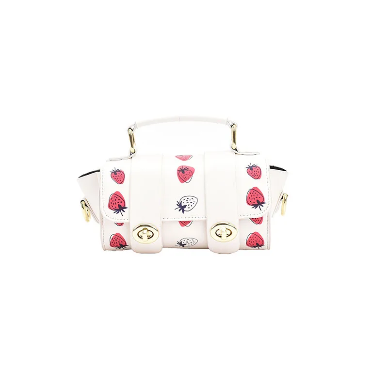 

2021 Design Kawaii Cartoon Women's Boston Bag Pu Lether Single Shoulder Bags for Women Crossbody Handbags Female A105