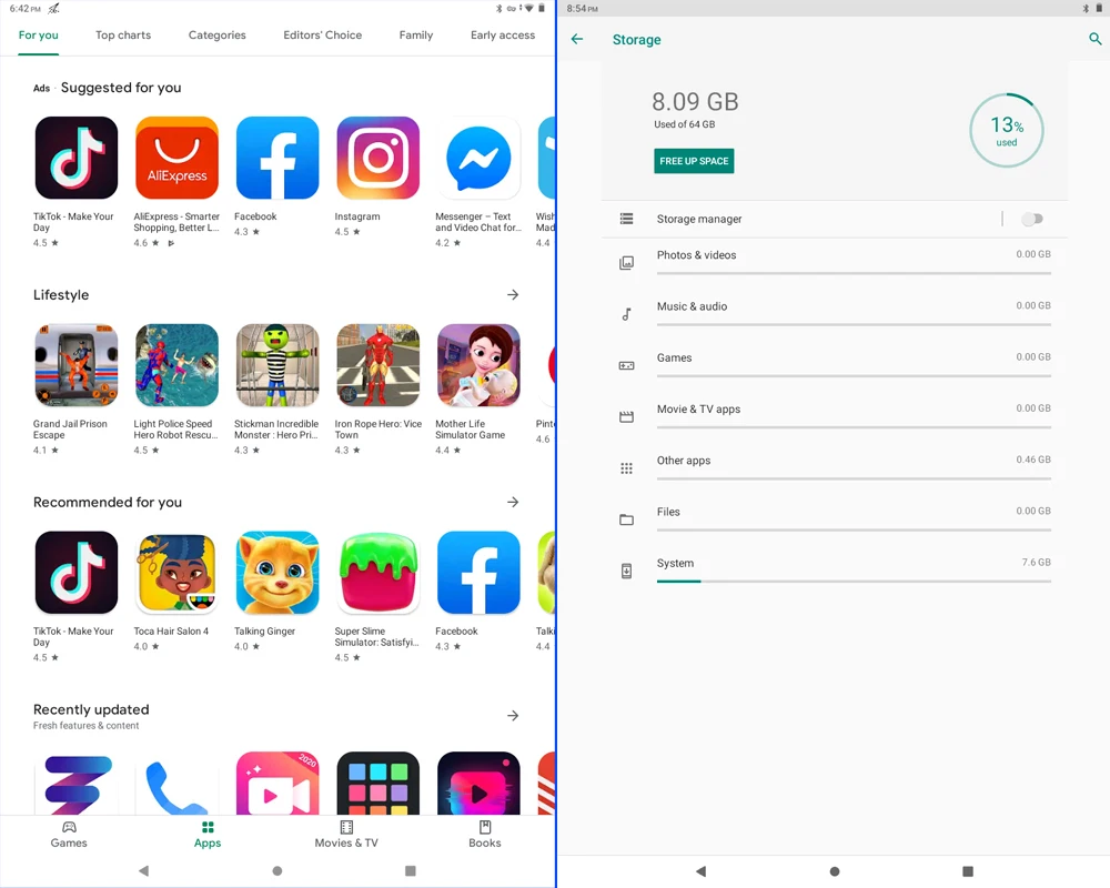 Планшет на Android 2020 восемь ядер экран 10 дюймов 6 ГБ + 64 | Компьютеры и офис