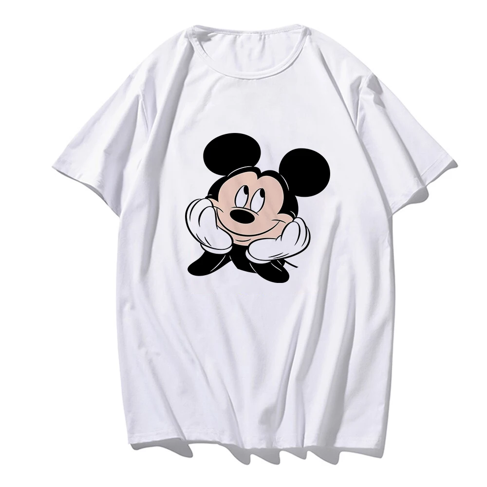 

Harajuku Micky Mouse Disney аноя ђболк Crop Tops Cartoon Summer Cool Fashion Women White Tshirt Femme Clothing Kawaii