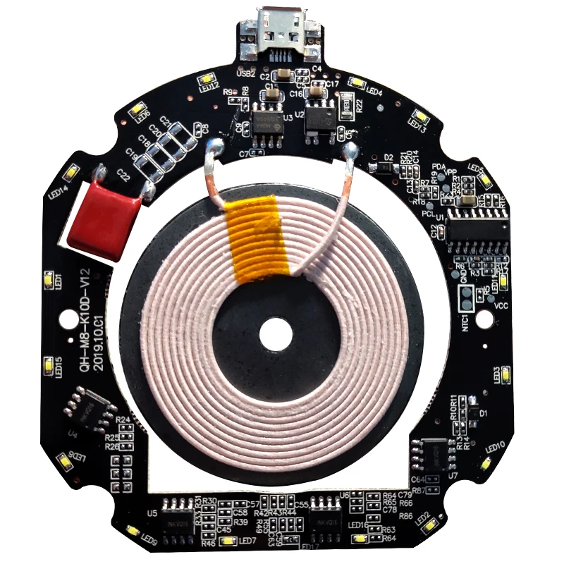 VEEAII горячая Распродажа PCBA печатная плата катушка Беспроводная зарядка микро USB