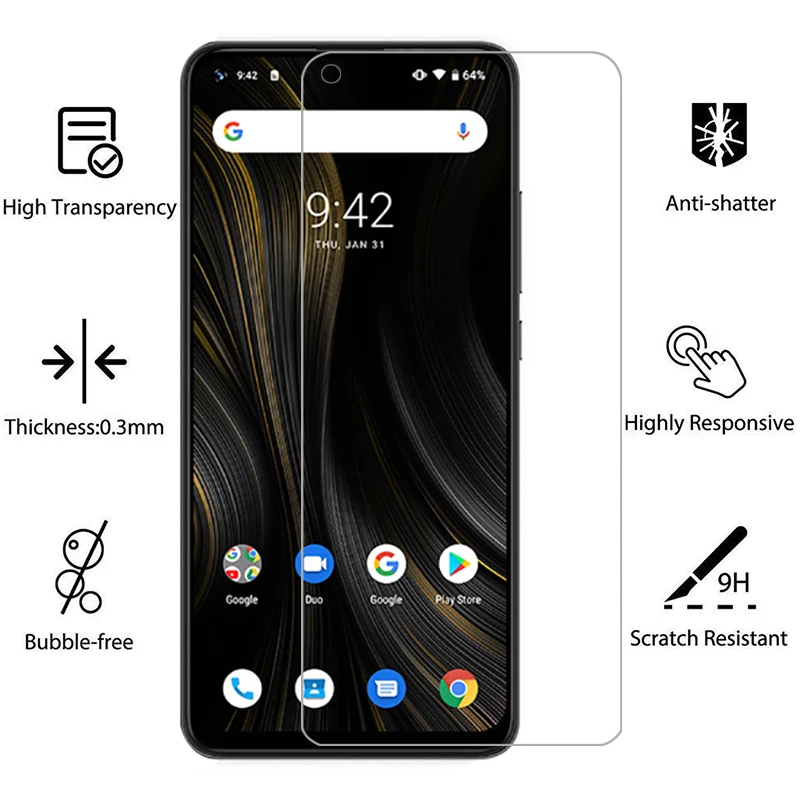 

protective tempered glass for umidigi power 3 screen protector on umi digi power3 6.53 safety film umidigipower3 accessories 9h