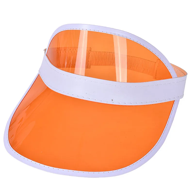 Летняя красочная позолоченная ПВХ шляпа с солнцезащитным козырьком