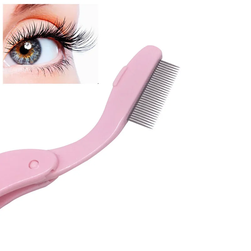 1 шт. Новая Складная расческа для ресниц разделитель тушь подтяжка завиток