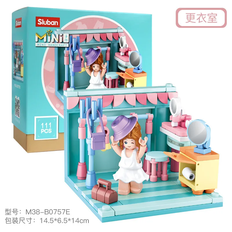 City Girl Bathroom Living Room Piano Building Blocks Bricks Romantic Kit DIY Assembly Toys For Girls | Игрушки и хобби