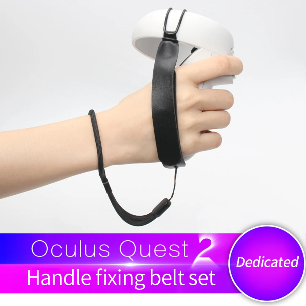 

Suitable For Oculus Quest 2 VR Glasses Accessory Sweat-absorbent handle strap wrist bandNon-slip Anti-drop Washable Handle Strap