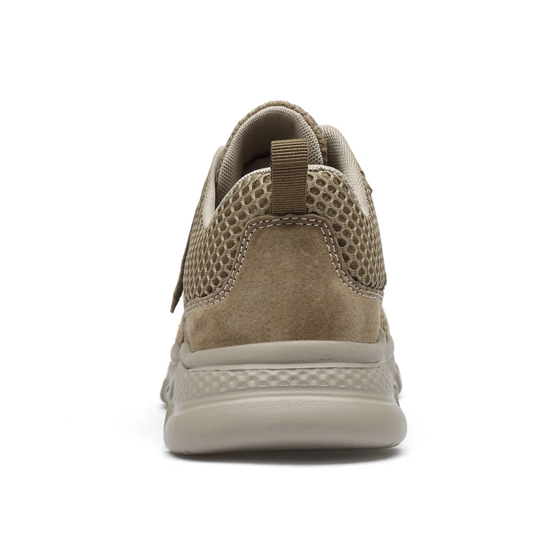 Мужская обувь Замшевые кожаные сетчатые кроссовки Летняя дышащая мужская