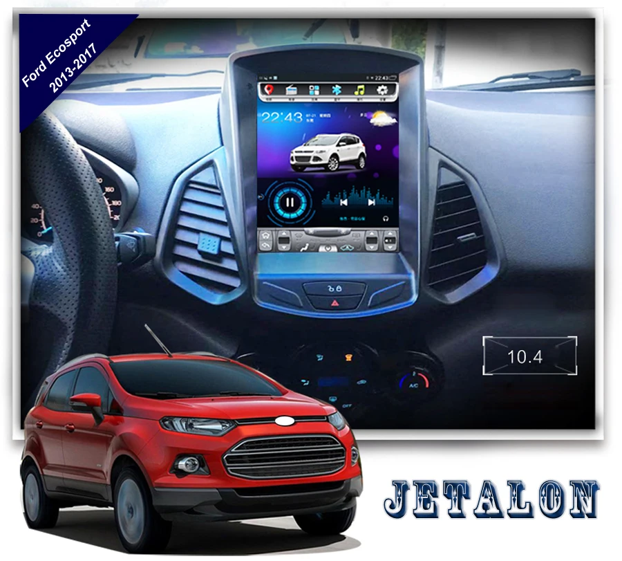 Автомагнитола для Ford Ecosport 10 4 9 0 дюйма IPS экран Android 2015 GPS навигация Bluetooth