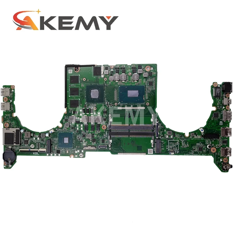 Bestellen Akemy DABKLAMB8B0 GL503VD Für ASUS GL503V GL503VD GL503VM FX503VD FX503VM GL503GE Laptop Motherboard W/ I7-7700HQ + GTX1050 GPU