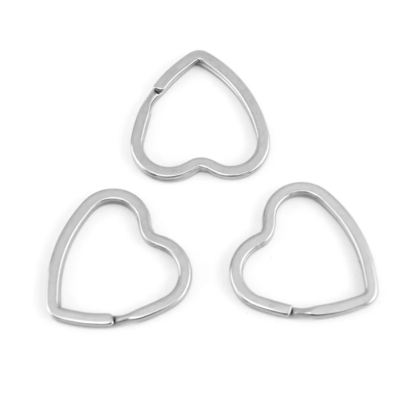 Брелок в виде сердца из настоящей нержавеющей стали 31 мм размер 2 провод хорошее