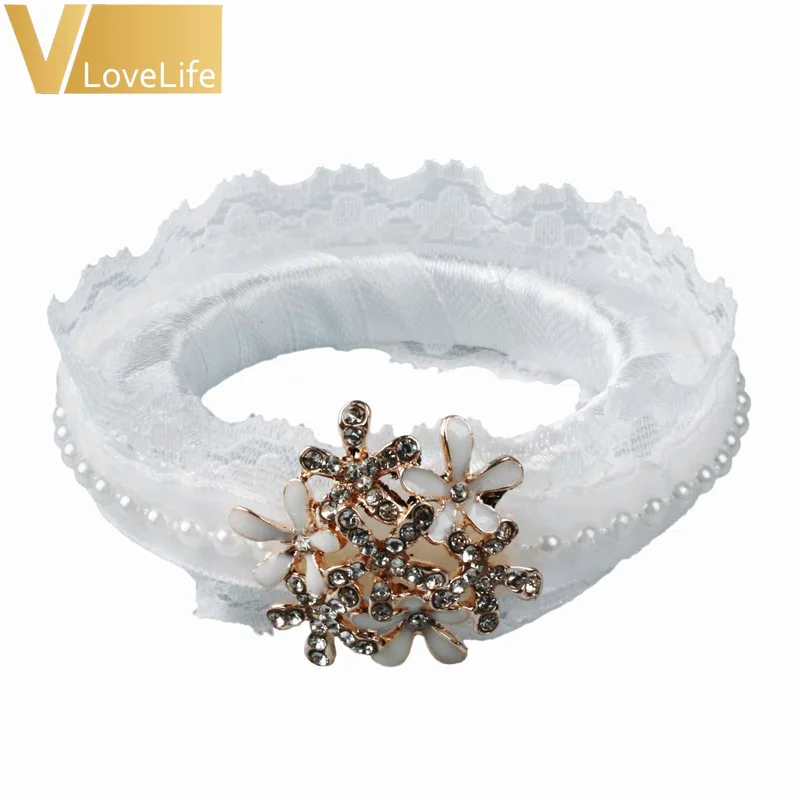 6 шт. свадебное кольцо для салфеток с кружевом искусственные цветы украшения