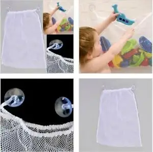 

Kids Baby Bag Corner Bath Toy Organiser Net Bag Adjustable Tub Pouch Holder Storage Powerful Suction Cup Bathroom Hanging Bag