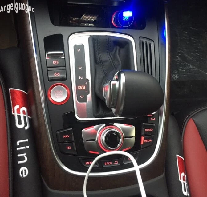 Красное/синее кольцо для запуска и остановки двигателя автомобиля декоративная