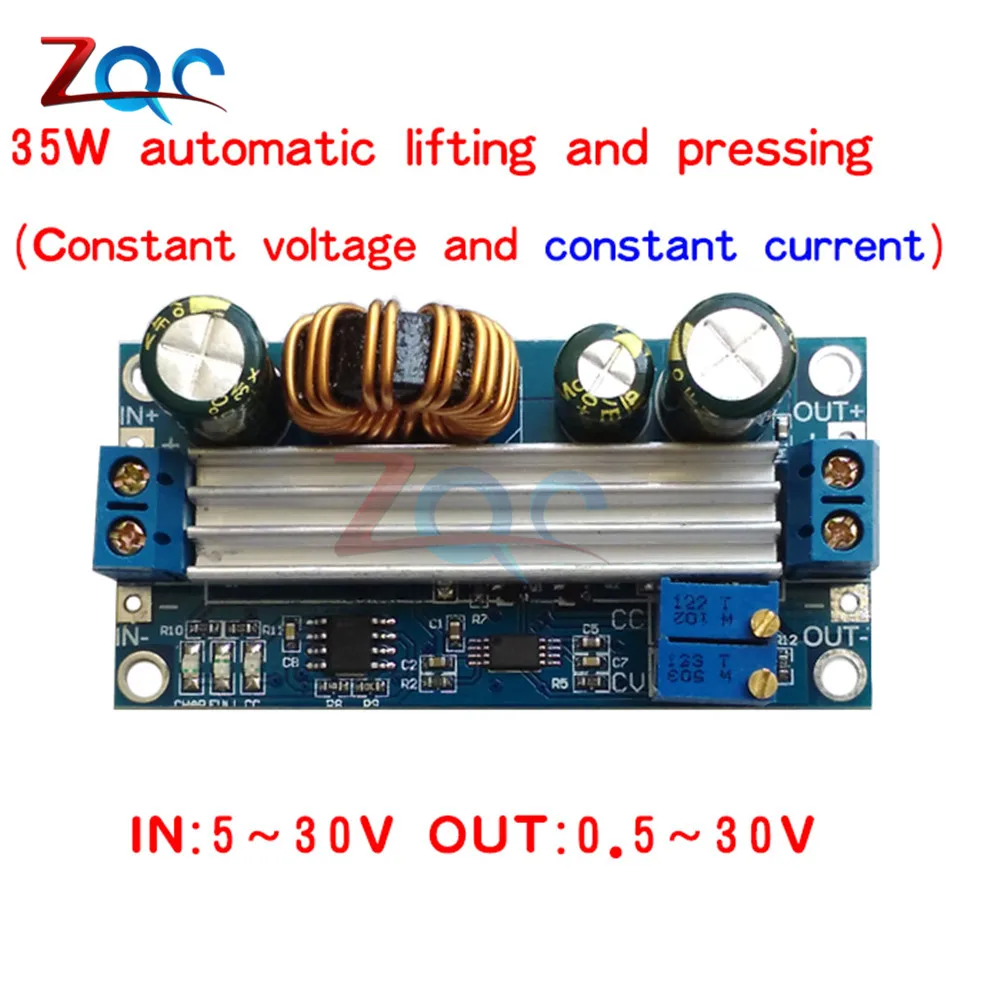 Регулируемый понижающий преобразователь напряжения CC CV 3 А 35 Вт 5 30 В постоянного