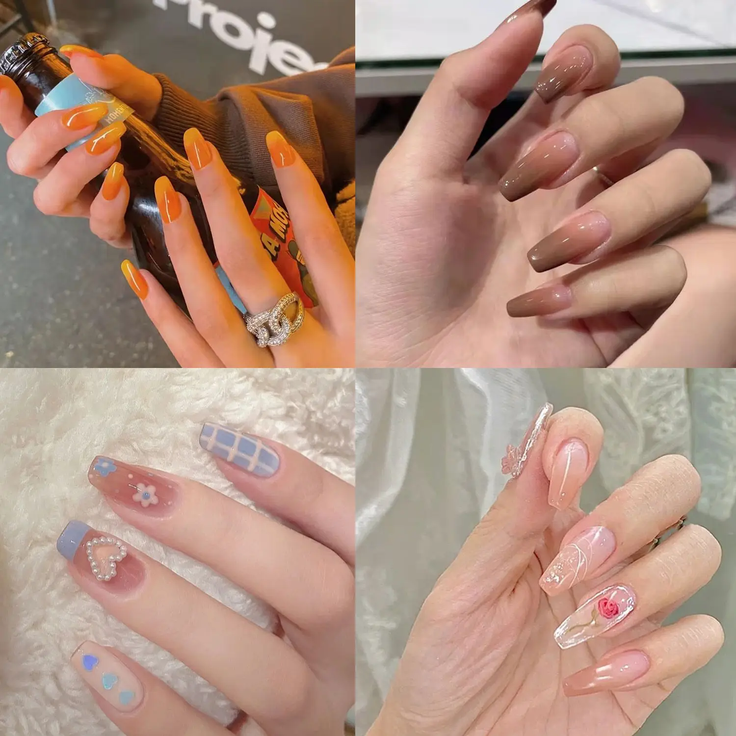 

24 шт./коркор. инструмент для французского маникюра балерины полное покрытие искусственные носимые гвозди накладные ногти Типсы для ногтей