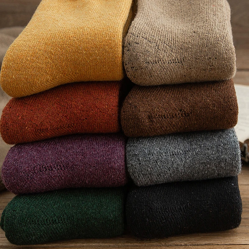 3 Pairs Womens Cashmere Wool Socks Winter Warm Thick Hiking Boot Thermal Cozy Crew Cabin Ladies Work Soft Socks for Cold Weather