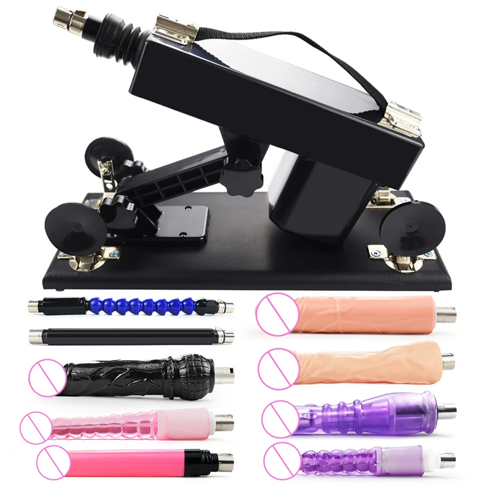 

Strong Automatic Thrusting Sex Machine Masturbator Pumping Gun Adult Sexy Toy Attachments Female Male Relax with Realistic Dildo